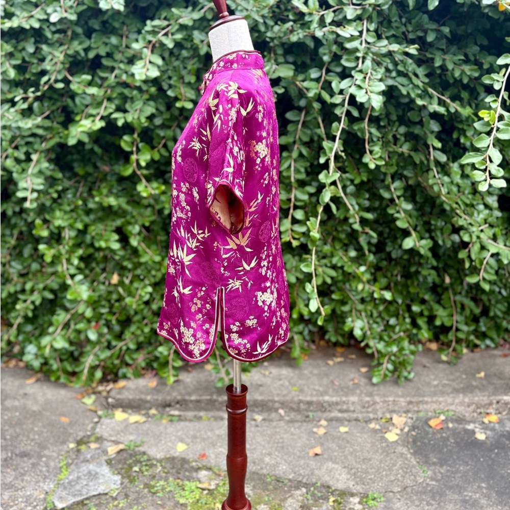Elegant Floral Cheongsam Top/Tunic - Picture 3 of 10